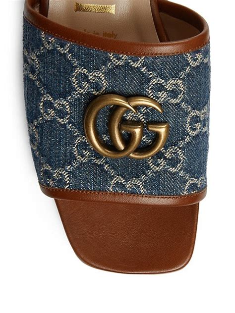 sapatos gucci masculino|Gucci jolie denim flats sandals.